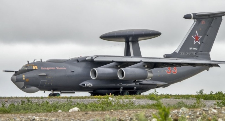 Máy bay cảnh báo sớm và chỉ huy trên không A-50 của Nga. Ảnh: MW.