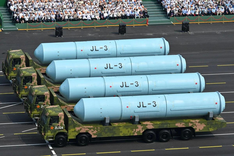 JL-3 là tên lửa đạn đạo liên lục địa thế hệ thứ ba, phóng từ tàu ngầm. Ảnh: Xinhua.