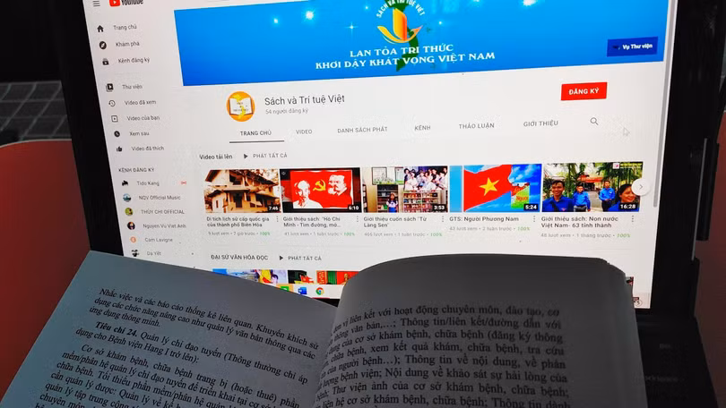 Thi giới thiệu sách trực tuyến qua YouTube do Bộ Văn hóa, Thể thao và Du lịch phát động.