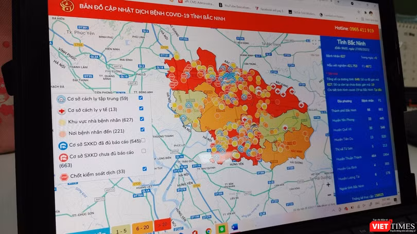 Bắc Ninh ứng dụng công nghệ thông tin phòng chống COVID-19.