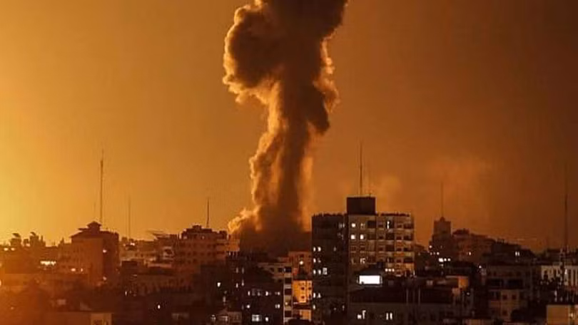Một căn cứ của Phong trào Hamas trên Dải Gaza dính đòn không kích của Israel (Ảnh: Getty)