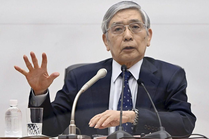 Thống đốc Ngân hàng trung ương Nhật Bản Haruhiko Kuroda (Ảnh: Bloomberg) Thống đốc Ngân hàng trung ương Nhật Bản Haruhiko Kuroda (Ảnh: Bloomberg)