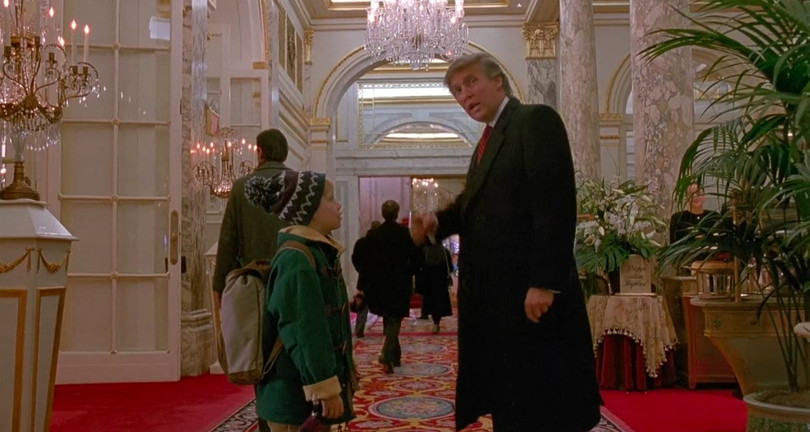 Một phân cảnh có ông Trump trong phim "Home Alone 2" bị CBC cắt (Ảnh: NYTimes)