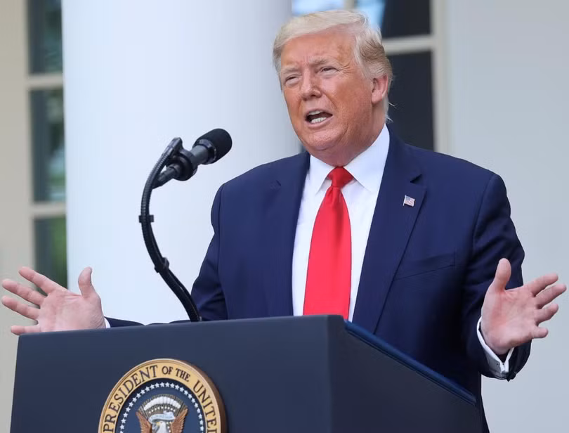 Tổng thống Trump nói sẽ công bố biện pháp phản ứng trước dự luật an ninh của Trung Quốc trong tuần này (Ảnh: Reuters)