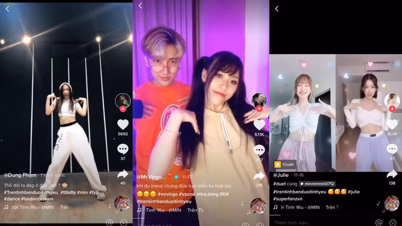 Trào lưu dance cover "Trên tình bạn, dưới tình yêu"