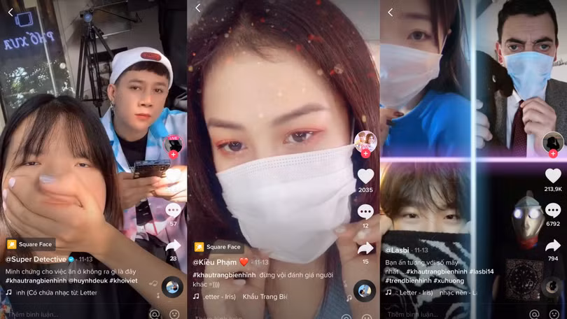 Trào lưu "Khẩu trang biến hình"