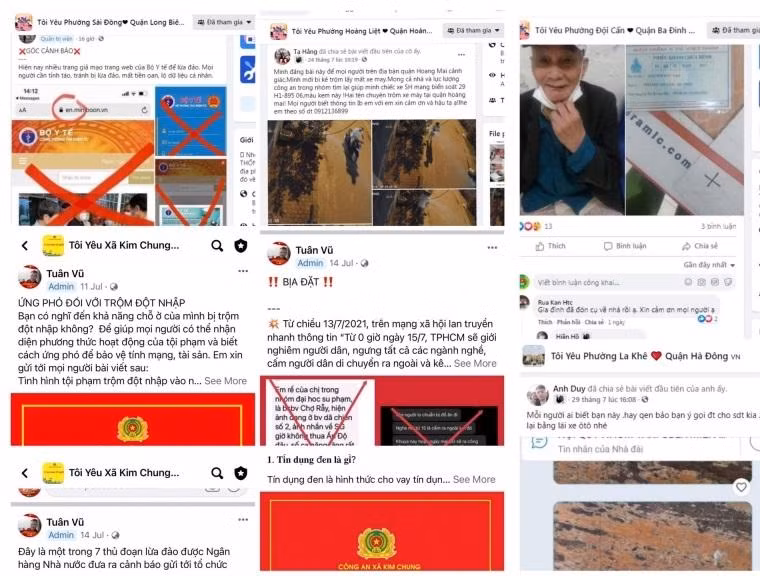 Các nhóm cộng đồng cư dân thu hút đông đảo lượt tham gia và tương tác. Ảnh: Công an Hà Nội.