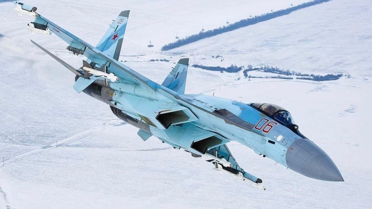 Mẫu chiến đấu cơ Su-35 của Không quân Nga. Ảnh: MW.