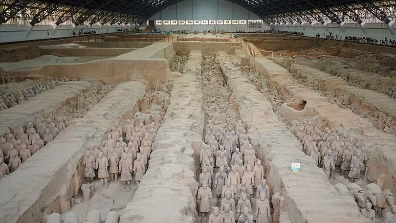 Đội quân đất nung thời nhà Tần. Ảnh: Getty.
