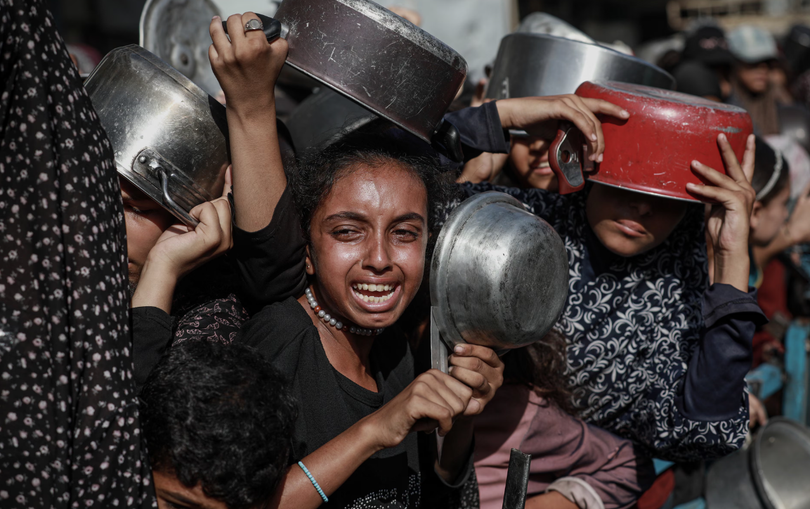 Dữ liệu cho thấy lượng viện trợ vào Gaza chỉ đáp ứng chưa đến 25% nhu cầu cơ bản. Ảnh: Getty.