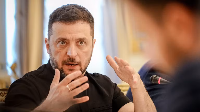 Tổng thống Ukraine Volodymyr Zelensky. Ảnh: Getty.