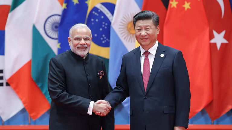 Thủ tướng Ấn Độ Narendra Modi và Chủ tịch Trung Quốc Tập Cận Bình. Ảnh: Getty.