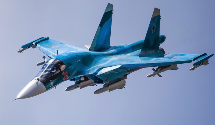Chiến đấu cơ Su-34M do Nga sản xuất. Ảnh: MW.