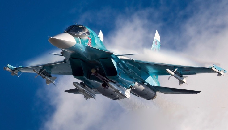 Máy bay chiến đấu tấn công Su-34 của Nga. Ảnh: MW.
