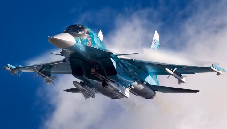 Máy bay chiến đấu tấn công Su-34 của Nga. Ảnh: MW.