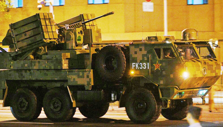 Xe chiến đấu chống máy bay không người lái FK-3000 của Trung Quốc. Ảnh: MW.