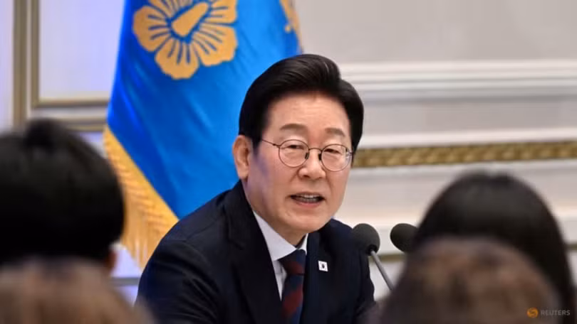 Tổng thống Hàn Quốc Lee Jae-myung phát biểu tại Nhà Xanh vào ngày 3/7. Ảnh: Reuters.