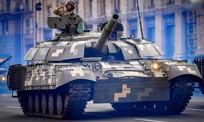Xe tăng T-64MB2 của Ukraine (Ảnh: Military Watch)