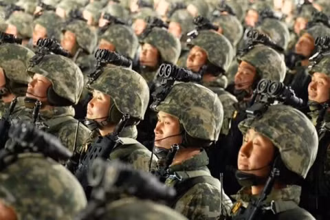 Các binh sĩ thuộc Quân đội Nhân dân Triều Tiên. Ảnh: MW.