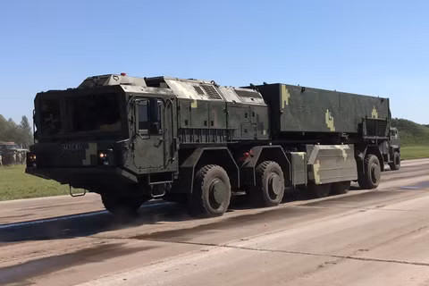 Hệ thống tên lửa Sapsan. Ảnh: Militarnyi.