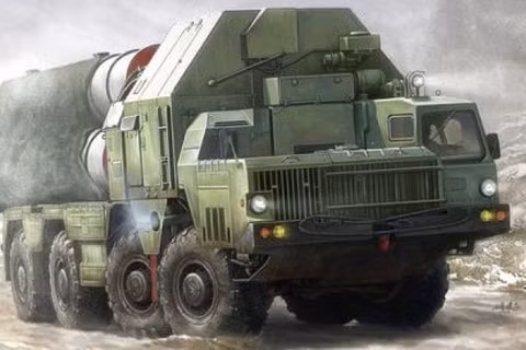Hình đồ họa bệ phóng từ hệ thống phòng không S-400. Ảnh: MW.