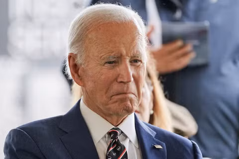 Cựu Tổng thống Mỹ Joe Biden tham dự một buổi lễ tại Công viên Tưởng niệm Cựu chiến binh, ở New Castle, Delaware, Mỹ, ngày 30/5/2025. Ảnh: Reuters.
