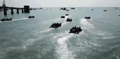 Trung Quốc liên tục tiến hành các cuộc diễn tập giả định đánh chiếm Đài Loan (Ảnh: toutiao).