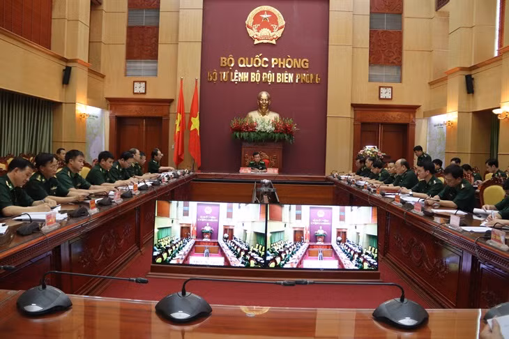 Toàn cảnh buổi làm việc. Ảnh: Báo BĐBP/Trọng Thành