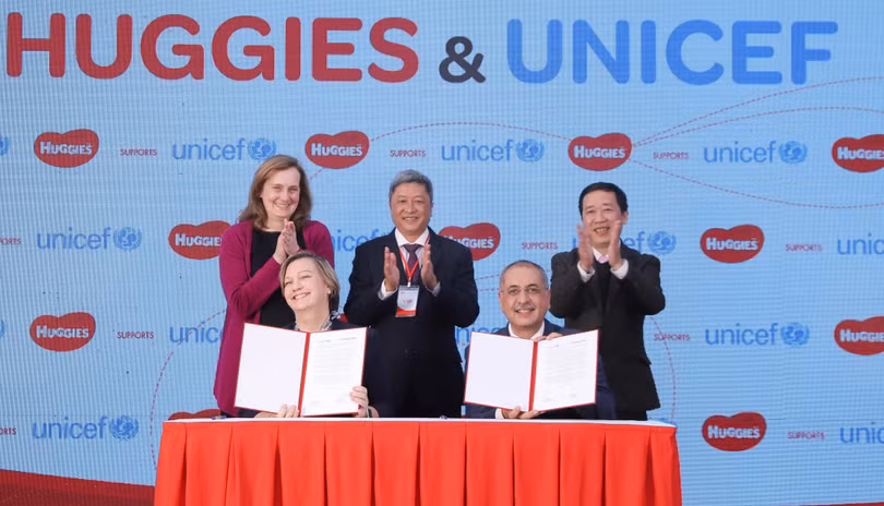 UNICEF và Huggies công bố dự định hợp tác tại Việt Nam