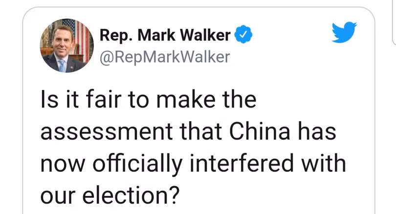 Twitter của Nghị sĩ Mark Walker