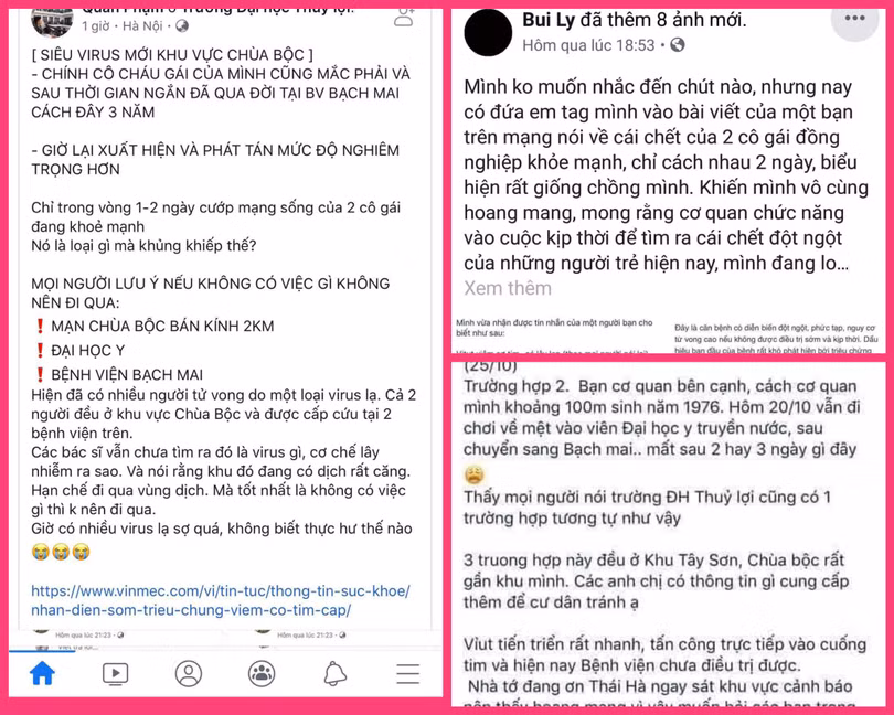 "Cư dân mạng" chia sẻ về virus viêm cơ tim "Cư dân mạng" chia sẻ về virus viêm cơ tim