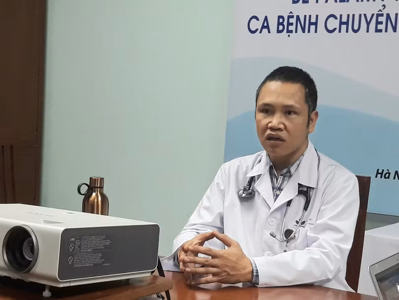 Bác sĩ Nguyễn Lý Thịnh Trường chia sẻ tại buổi họp báo ngày 22/11 Bác sĩ Nguyễn Lý Thịnh Trường chia sẻ tại buổi họp báo ngày 22/11