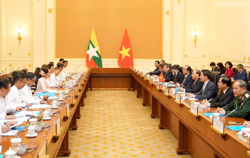 Toàn cảnh cuộc hội đàm Toàn cảnh cuộc hội đàm