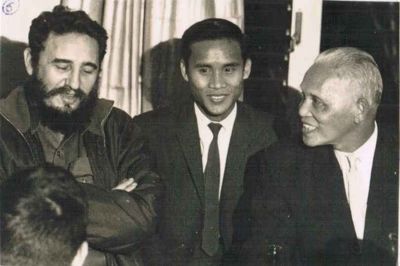 Fidel đặt tên năm 1967 là “Năm Việt Nam anh hùng!” để “ nói lên tất cả” tình đoàn kết chiến đấu với Việt Nam (Ảnh TTXVN)