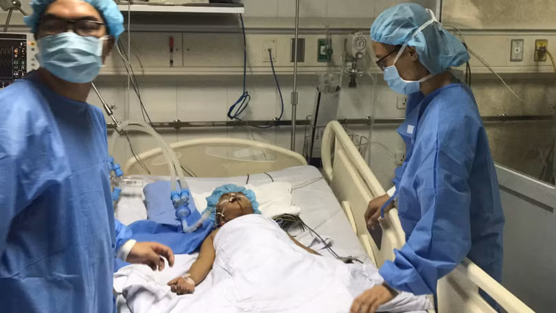 Bệnh nhi được ghép gan chia đang điều trị tại Bệnh viện Việt Đức Bệnh nhi được ghép gan chia đang điều trị tại Bệnh viện Việt Đức