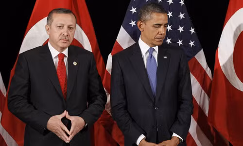 Tổng thống Thổ Nhĩ Kỳ Erdogan và Tổng thống Mỹ Obama. Ảnh: AP Tổng thống Thổ Nhĩ Kỳ Erdogan và Tổng thống Mỹ Obama. Ảnh: AP
