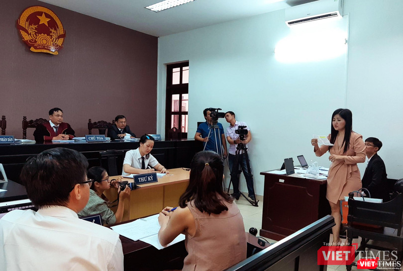 Bệnh nhân N.T.M.C tại phiên tòa ngày 16/10