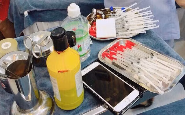 Thiết bị y tế tại một cơ sở thẩm mỹ. Ảnh: Internet Thiết bị y tế tại một cơ sở thẩm mỹ. Ảnh: Internet