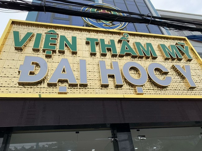 Viện Thẩm mỹ Đại học Y bị đình chỉ hoạt động vì không có giấy phép hoạt động nhưng vẫn thực hiện các hoạt động mang tính chất xâm lấn: Tiêm boxton, filler,... Ảnh: X.M