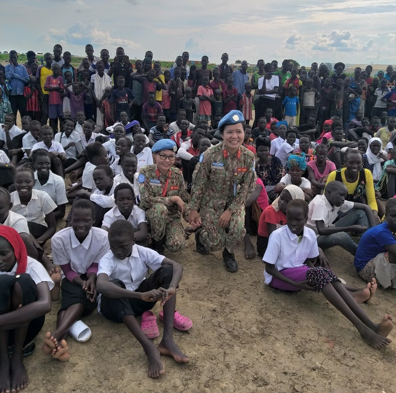 Các em nhỏ ở trại tị nạn DOC. Ảnh: P.T.T.T