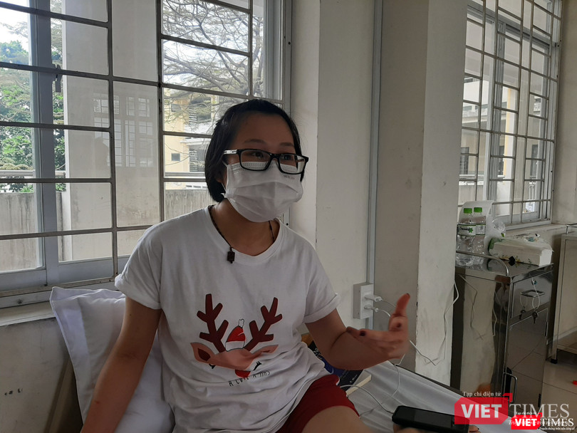 Chị L.T.H.N chia sẻ về tình trạng sức khỏe của mình. Ảnh: N.T