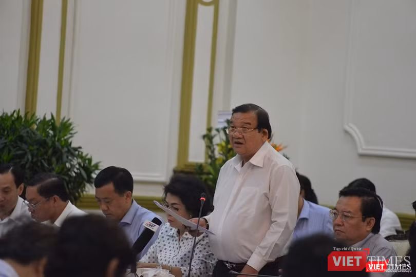 Ông Lê Minh Tấn - Giám đốc Sở Lao động - Thương binh và Xã hội TP.HCM. Ảnh: Hiếu Nguyễn