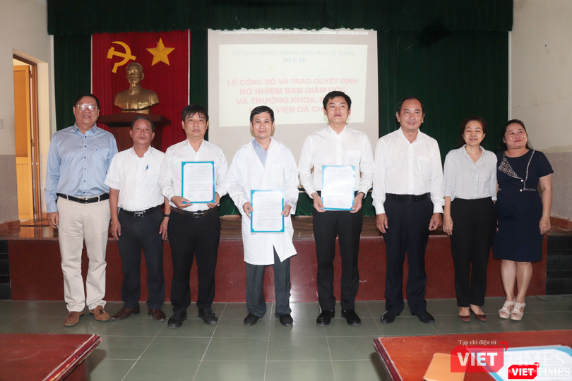 Ban Giám đốc BV Dã chiến TP.HCM. Ảnh: Nguyễn Trăm