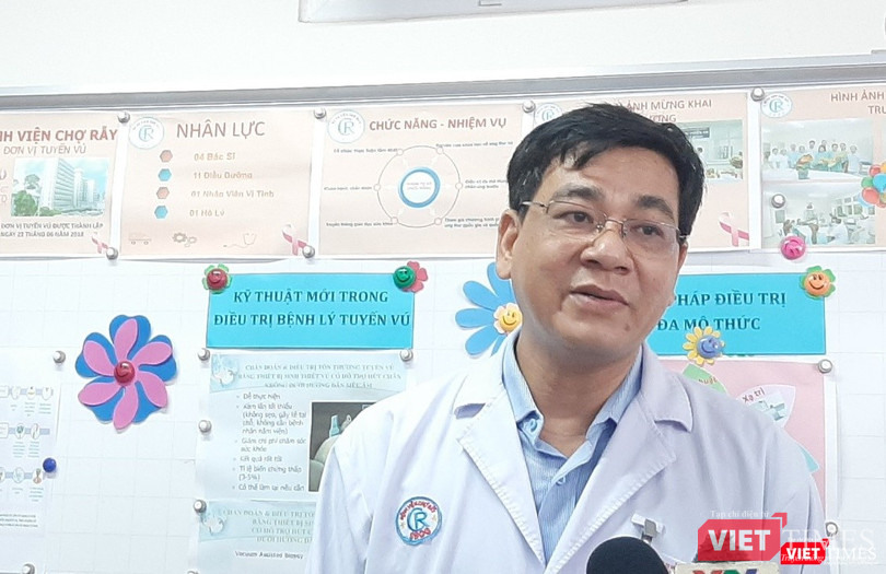 Bác sĩ Huỳnh Quang Khánh - Trưởng Đơn vị tuyến vú (BV Chợ Rẫy). Ảnh: Nguyễn Trăm