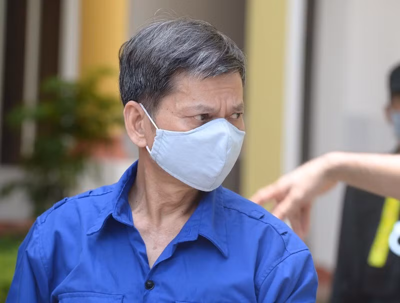 Bị cáo Lò Văn Huynh (cựu Trưởng Phòng khảo thí) - Ảnh: Pháp Luật TP.HCM
