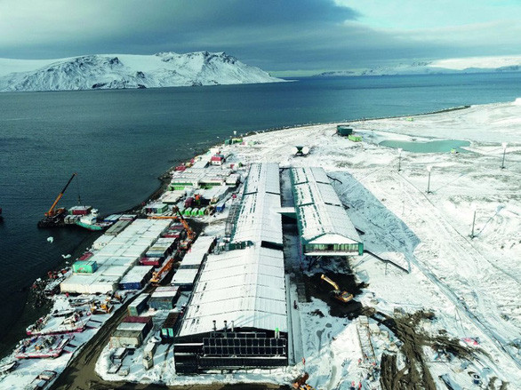 Hoạt động của con người trên đảo King George ở quần đảo South Shetland là nguyên nhân khiến khu vực này bị ô nhiễm. Ảnh: AFP Hoạt động của con người trên đảo King George ở quần đảo South Shetland là nguyên nhân khiến khu vực này bị ô nhiễm. Ảnh: AFP