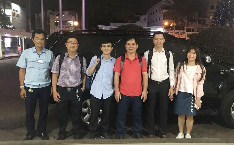 Đoàn bác sĩ BV Chợ Rẫy đi Bình Thuận phòng chống COVID-19. Ảnh: Bệnh viện Chợ Rẫy cung cấp