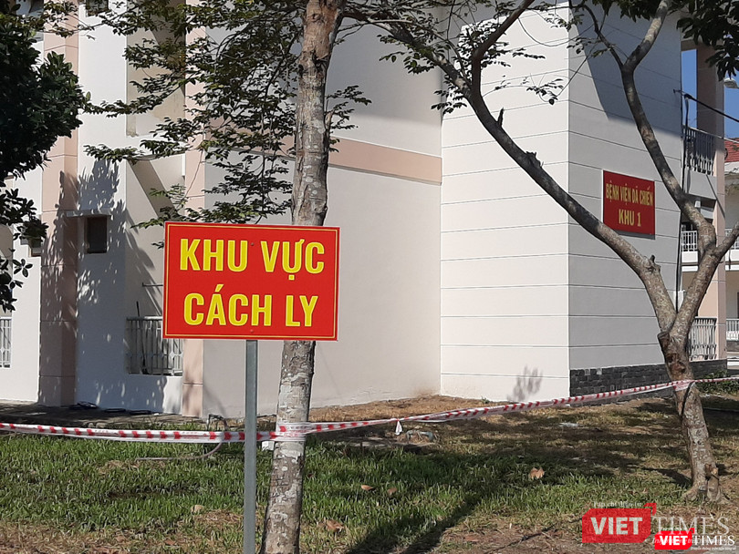Khu vực cách ly BV Dã chiến. Ảnh: NT
