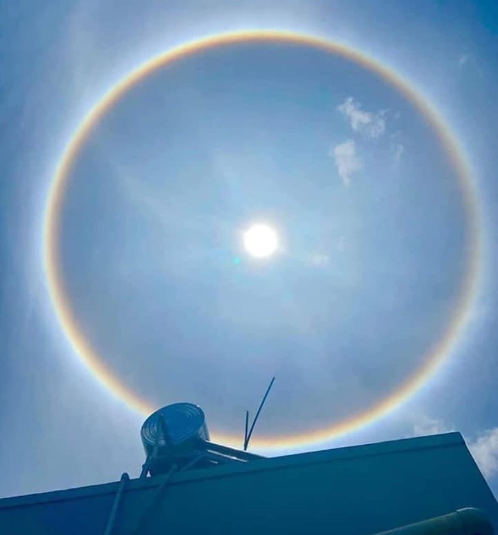 Quầng hào quang ở Bình Dương: Ảnh: Ineternet