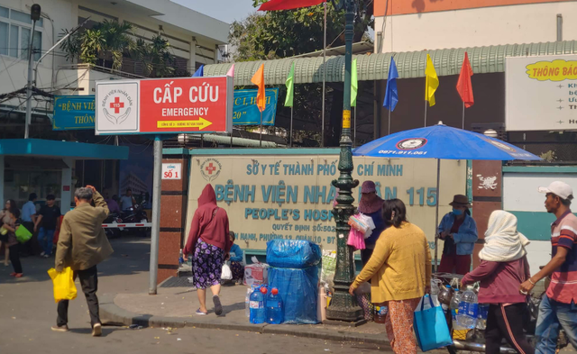 Bệnh nhân bị vỡ bàng quang được cấp cứu tại BV Nhân dân 115 (TP.HCM). Ảnh: HL